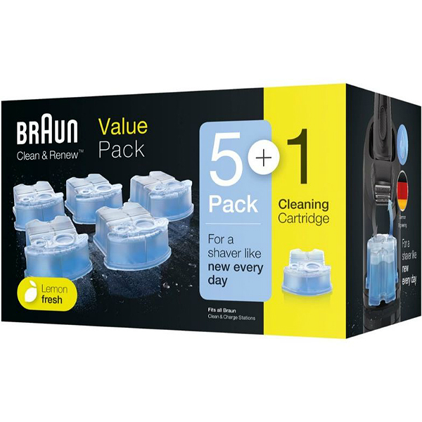 Braun Series Clean & Renew™ Cartidge 5+1pack CCR 5+1 Lemonfresh Formula