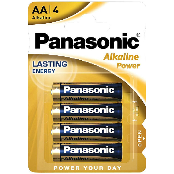 Alcaline Batteries Panasonic MN1500-Stilo AA LR6 4 x AA 1.5V