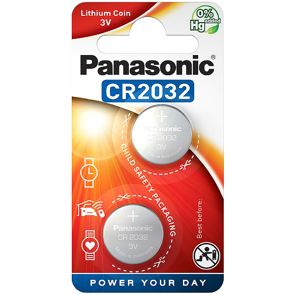 Lithium Battery Panasonic CR2032L/2BP 3V (2 τμχ.)
