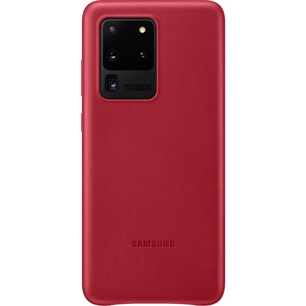 Samsung Leather Cover Galaxy S20 Ultra_SM-G988, red