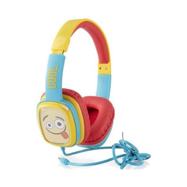 Emoji Headphones  FLIP 'N SWITCH 2.0 Yellow red ( HEM-FS2-BLUE )
