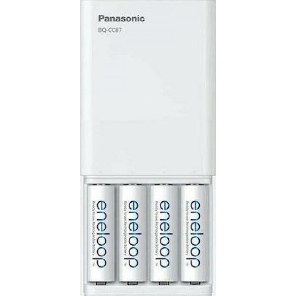 Panasonic Eneloop USB-fast charge device 1x4 AA 1900mAh batt. (BQCC87MCC40USB)