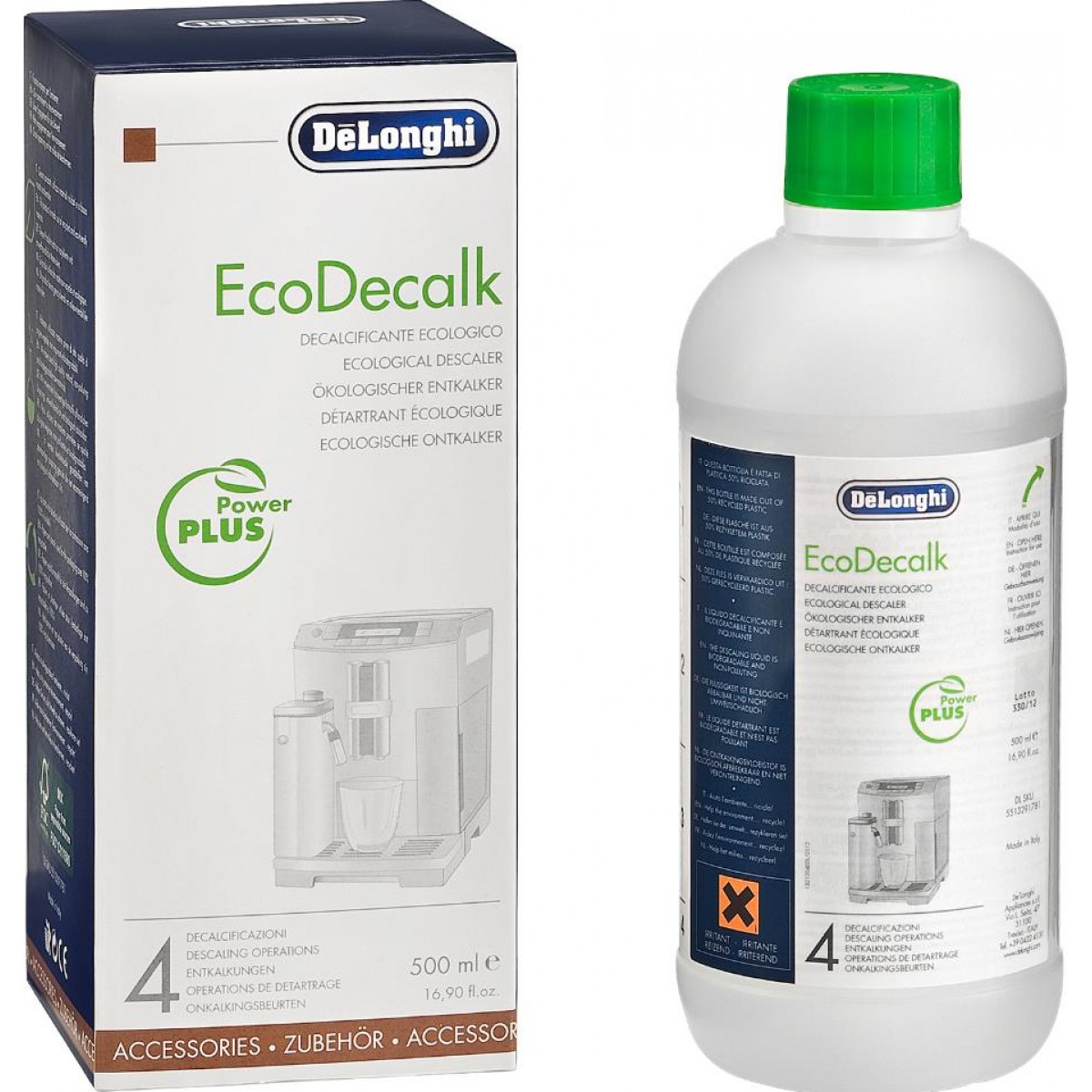 Delonghi Ecodecalk 500ml Καθαριστικό Αλάτων Καφετιέρας 500ml  (5 Χρήσεις)