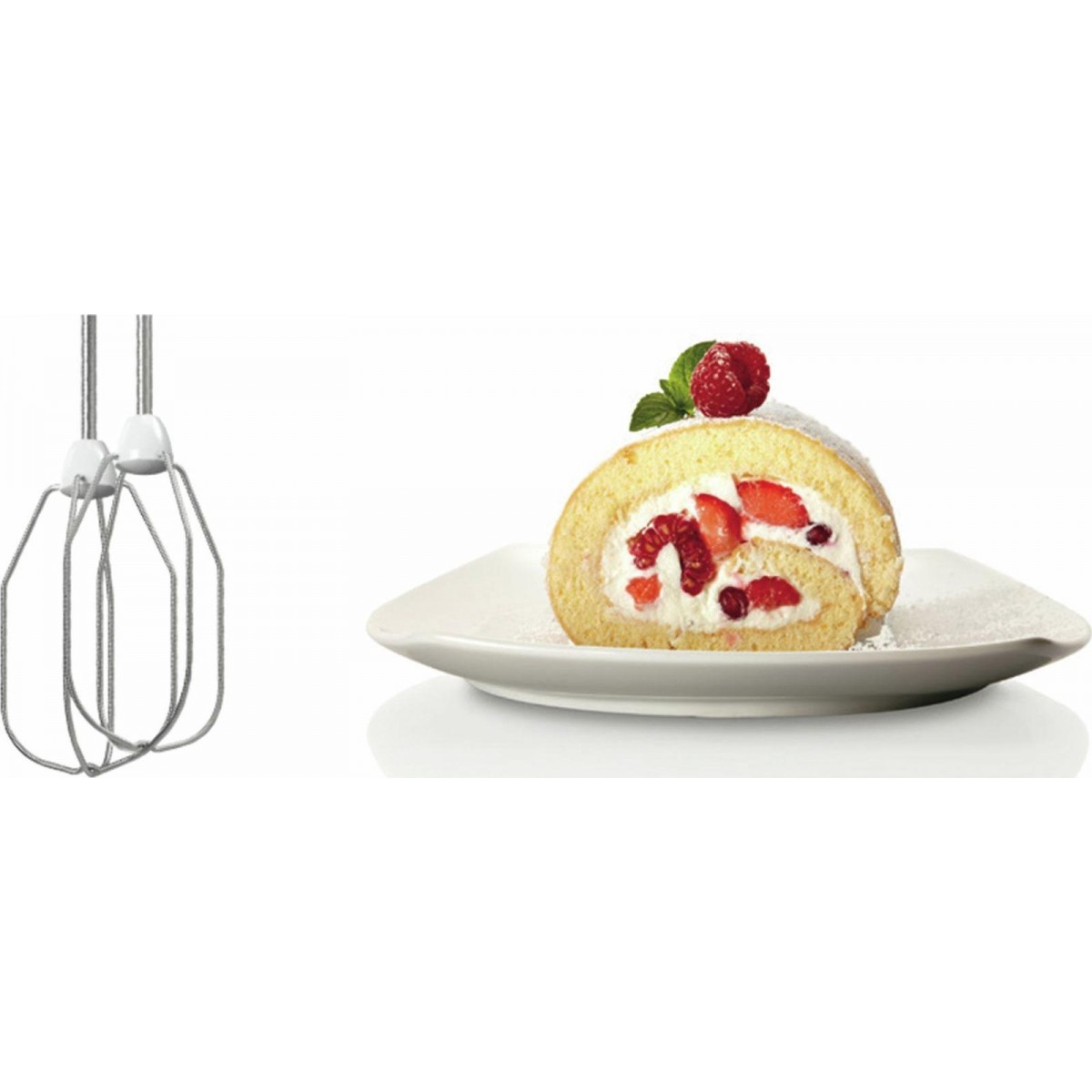 hand mixer Bosch MFQ 24200 CleverMix White Silver 400W
