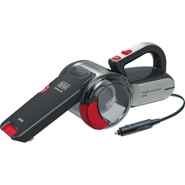 Black & Decker PV1200AV Σκουπάκι Αυτοκινήτου με καλώδιο 12,5Watt, black/red