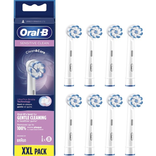Braun Oral-B Toothbrush heads Sensitive Clean 8 pcs. (410744)