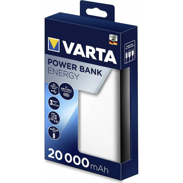 Varta Power Bank Energy 20.000mAh USB-C white  (57978 101 111)