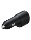 Samsung EP-L4020NBEGEU super fast car charger 1x USB-C-Port 25 Watt -1x USB-Port 15 Watt black