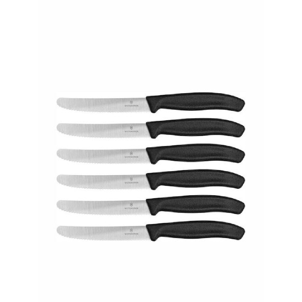 Victorinox Swiss Classic table Μαχαίρια Κουζίνας 11cm 6τμχ black  ( V-6.7833.6)