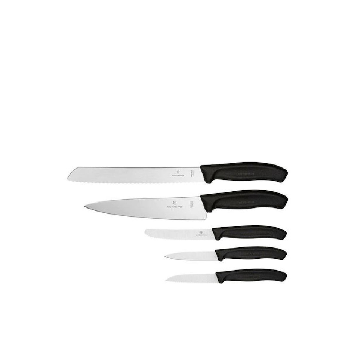 Victorinox Σετ Μαχαίρια 5τμχ από Ανοξείδωτο Ατσάλι Black (V6.7133.5G)