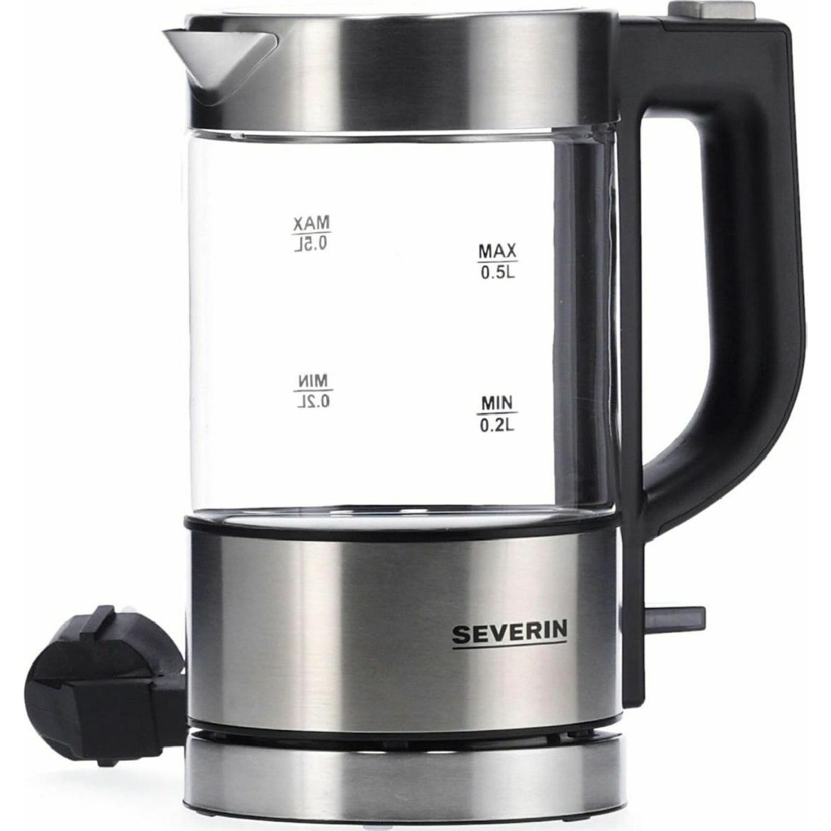 Severin WK 3472 Glass Water Kettle 0,5l 1000 watt  inox