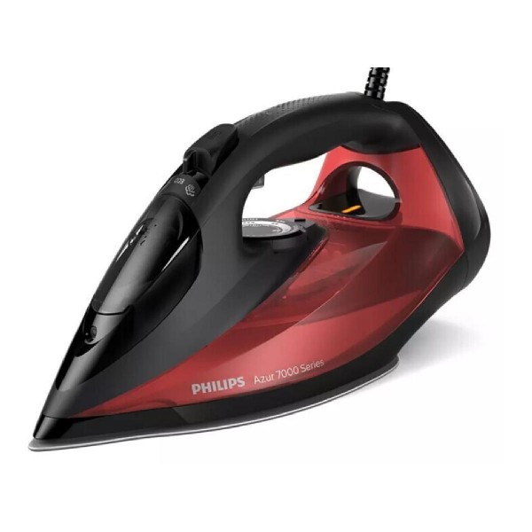 Philips DST7022/40 7000 series iron SteamGlide Plus soleplate Black, Red