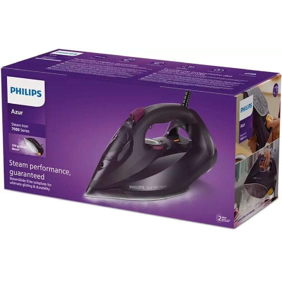 Philips  DST7061/30 iron Steam iron SteamGlide Elite soleplate 3000 W 55gr/min Purple