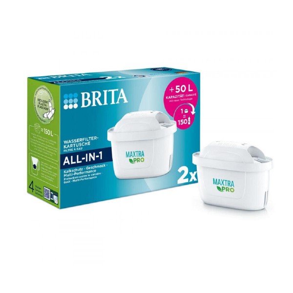 Brita Maxtra PRO ALL-in-1  Pack 2 Ανταλλακτικό Φίλτρο νερού για Κανάτα (122003)