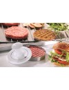 Gefu 15410 SPARK hamburger press Stainless steel, White Porcelain 13,3 cm