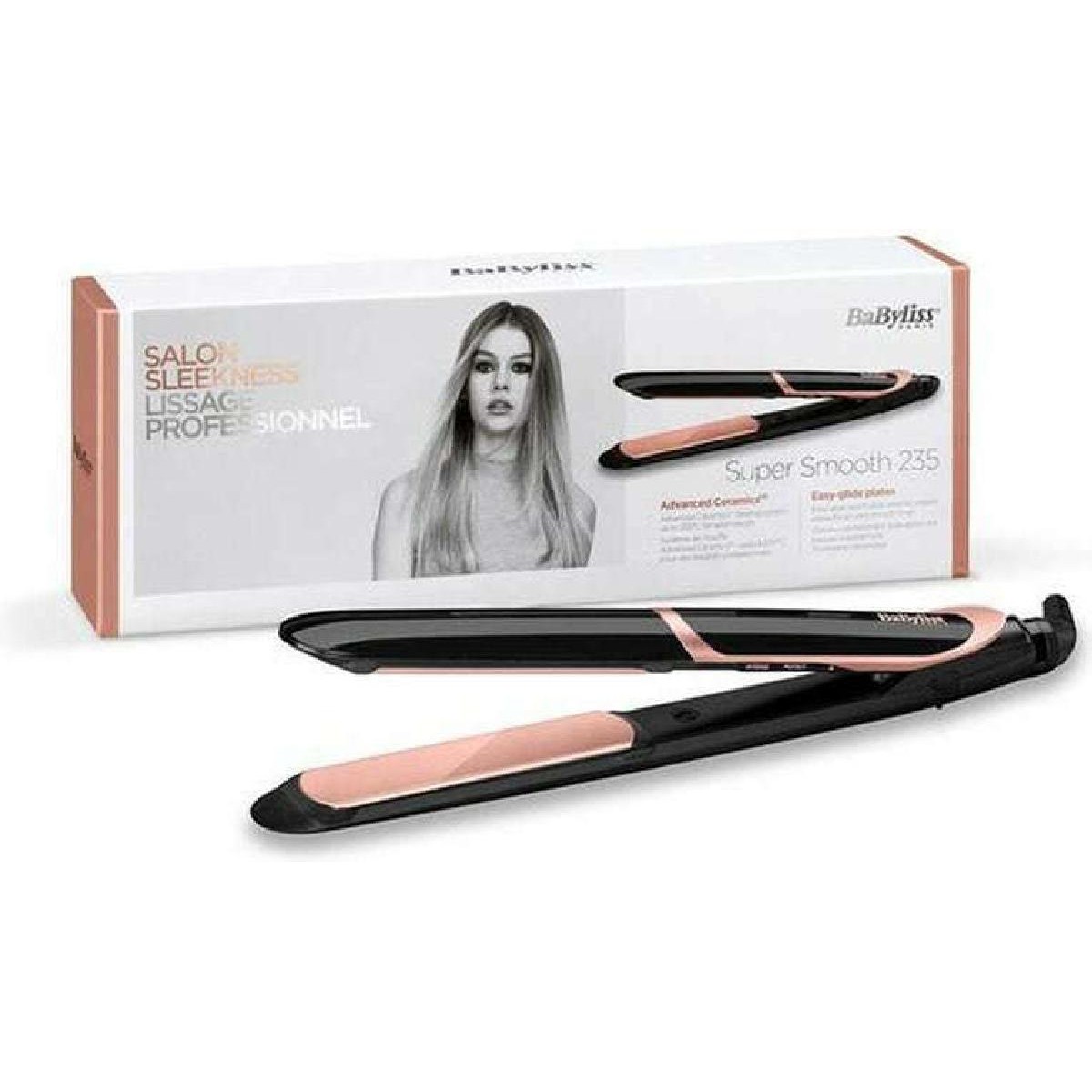 Babyliss ST391E Super Smooth 235 ισιωτική μαλλιών 2,5 m black pink