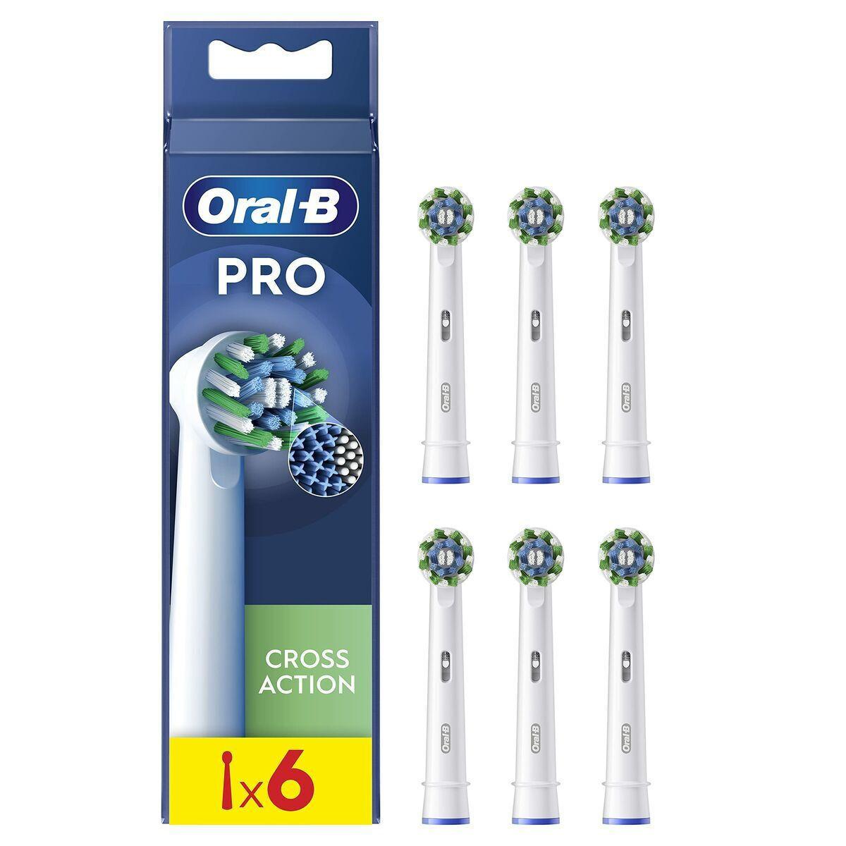 Braun Oral-B Toothbrush heads PRO Cross Action 6pcs whtie (860373)