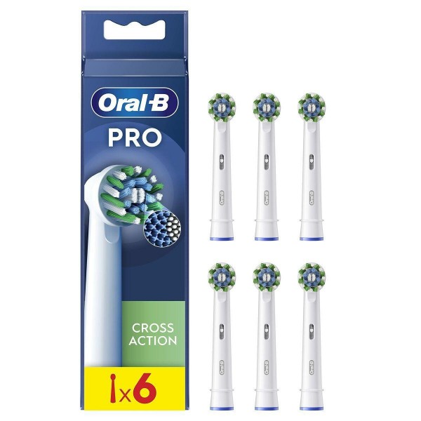 Braun Oral-B Toothbrush heads PRO Cross Action 6pcs whtie (860373)