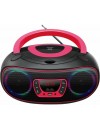 Denver TCL-212BT FM boombox with bluetooth,USB,CD player & AUX input pink