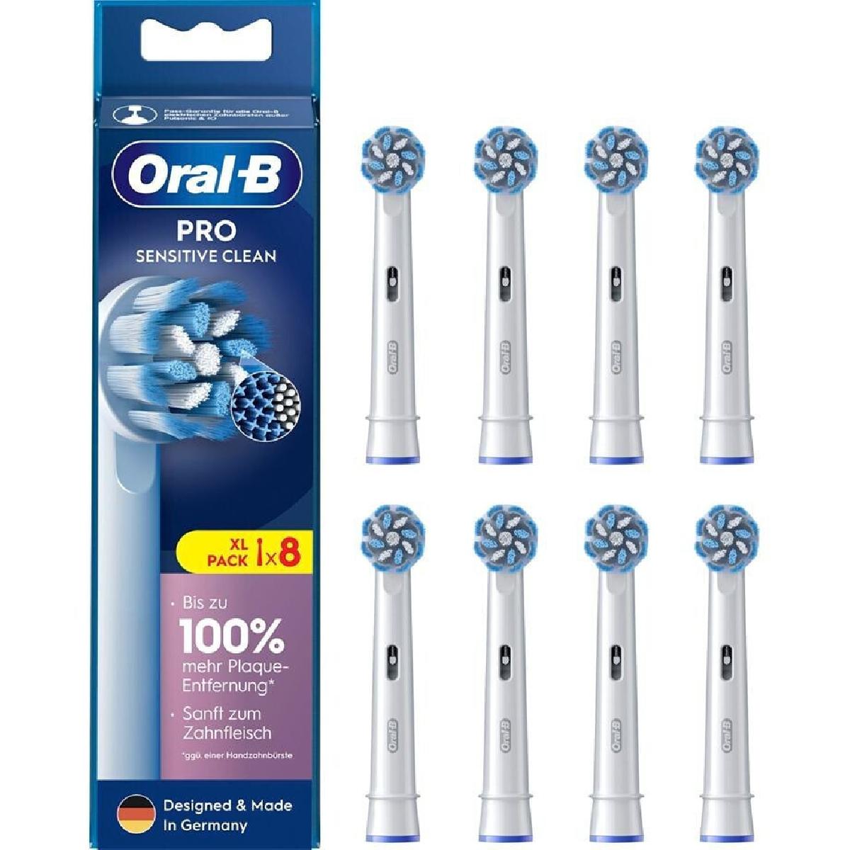 Oral-B Pro Sensitive Clean Ανταλλακτικές Κεφαλές για Οδοντόβουρτσα 8 pcs. (860649)
