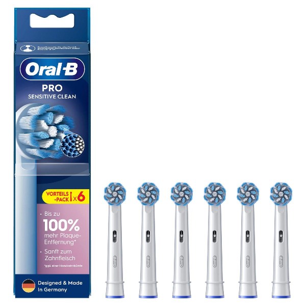 Oral-B Pro Sensitive Clean Ανταλλακτικές Κεφαλές για Οδοντόβουρτσα 6 pcs. (860717)