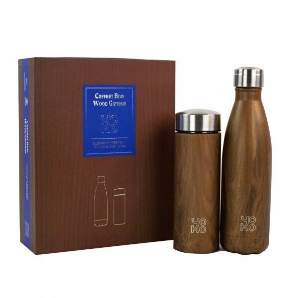 Yoko Design YD1771 Gift box wood bottle 500 ml & teapot 350 ml bpa free