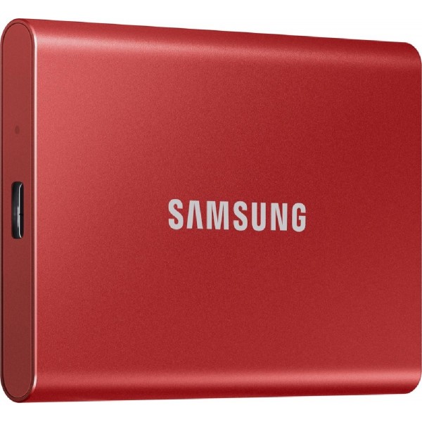Samsung Portable (MU-PC500R) 500GB SSD T7 USB 3.2 / USB-C metallic Red