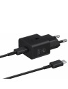 Samsung EP-T2510XBE quick charger with cable USB-C 25 watt black (blister)