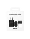 Samsung EP-T2510XBE quick charger with cable USB-C 25 watt black (blister)