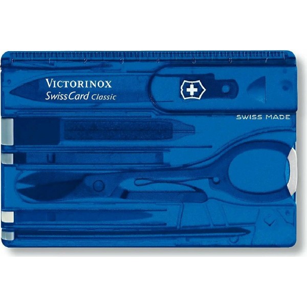 Victorinox Classic Swisscard Κάρτα Πολυεργαλείο με Θήκη blue ( 0.7122.T2)