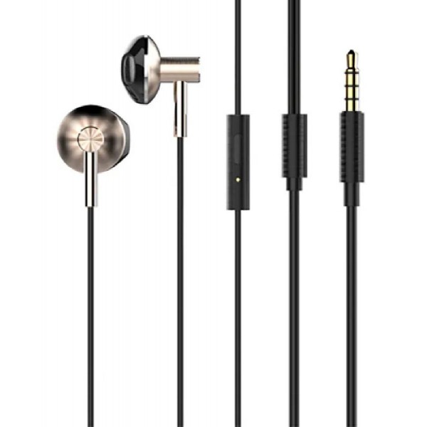 LDNIO HP09 earphones με μικρόφωνο HP09, 3.5mm, 1.2m, rose gold