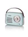 Haeger RB-BLU.002A Retro Bluetooth Vintage FM Radio with Bluetooth Speaker Blue