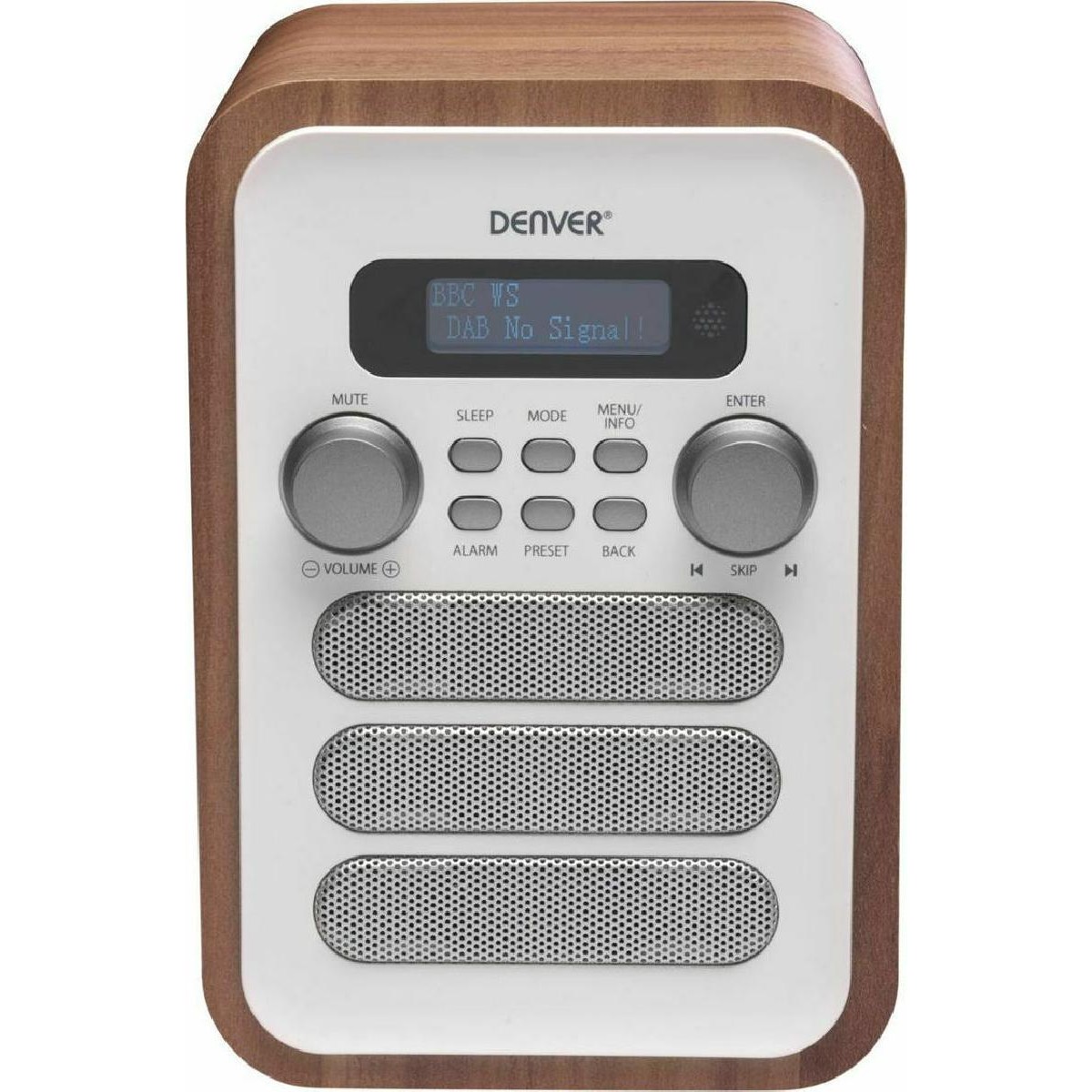 Denver DAB-48 FM Φορητό Ραδιόφωνο Ρεύματος DAB+ με Bluetooth white