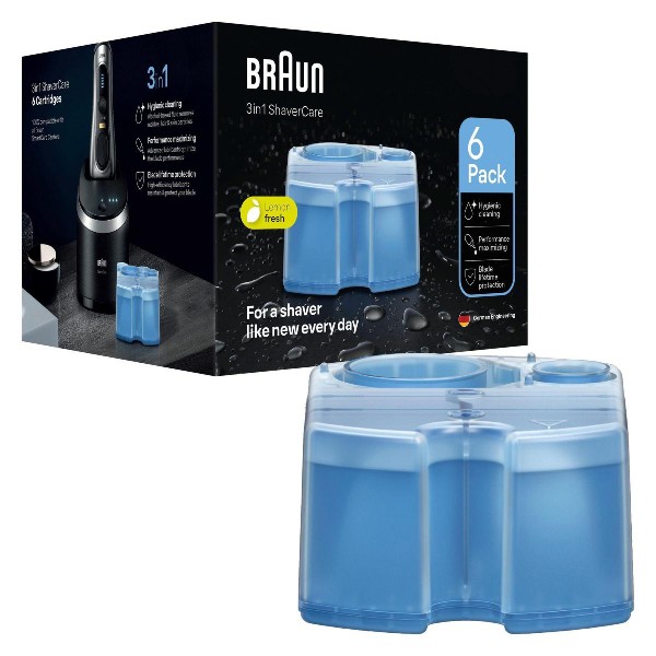 Braun 3-in-1 CCR 6 ShaverCare cleaning cartridges pack of 6