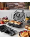 Russell Hobbs Creations 26810-56 Sandwich Waffle Maker 3in1 750 watt black siver