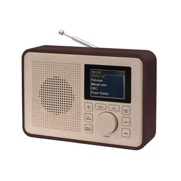 Denver DAB-60DW FM Φορητό Ραδιόφωνο Μπαταρίας Ρεύματος  DAB+ με Bluetooth darkwood