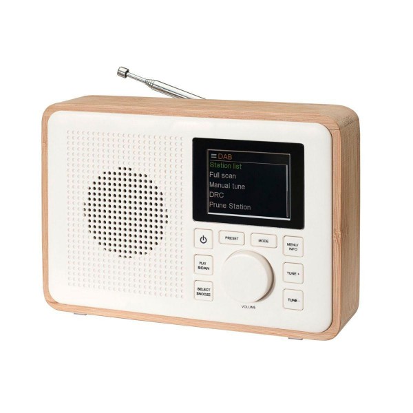 Denver DAB-60LW FM Φορητό Ραδιόφωνο Μπαταρίας Ρεύματος  DAB+ με Bluetooth lightwood