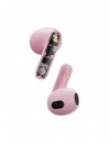Streetz T150-PLK bluetooth earbuds transparent pink