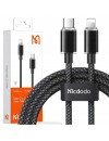 Mcdodo CA-3660 36W Type-C to Lightning Transparent Data Cable 1.2m black