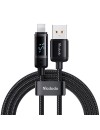 Mcdodo CA-5000 Digital Display USB-A to Lightning Data Cable 1.2m 
 black Mcdodo CA-5000 Digital Display USB-A to Lightning Data Cable 1.2m 
 black