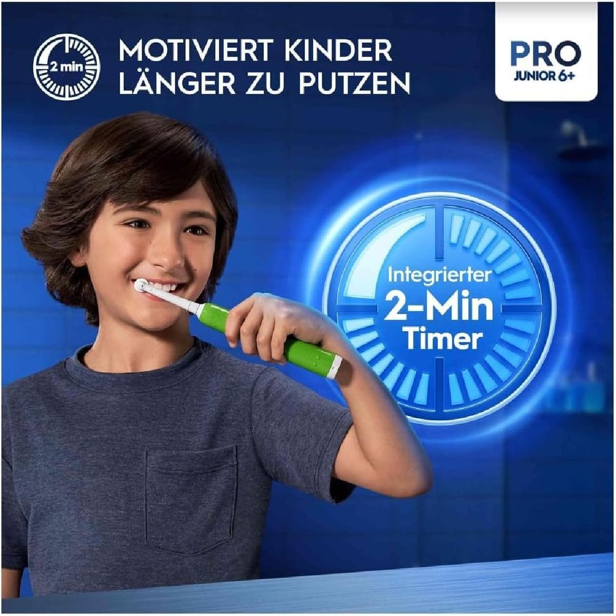Oral-B Pro Junior 6+ Οδοντόβουρτσα ηλεκτρική green (743027)