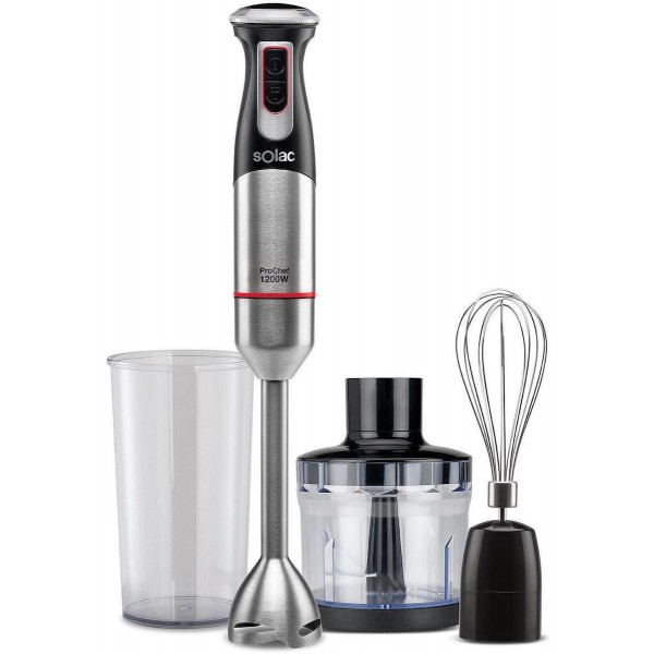 Solac BA5609 Pro Chef set Ραβδομπλέντερ 1200 watt black inox