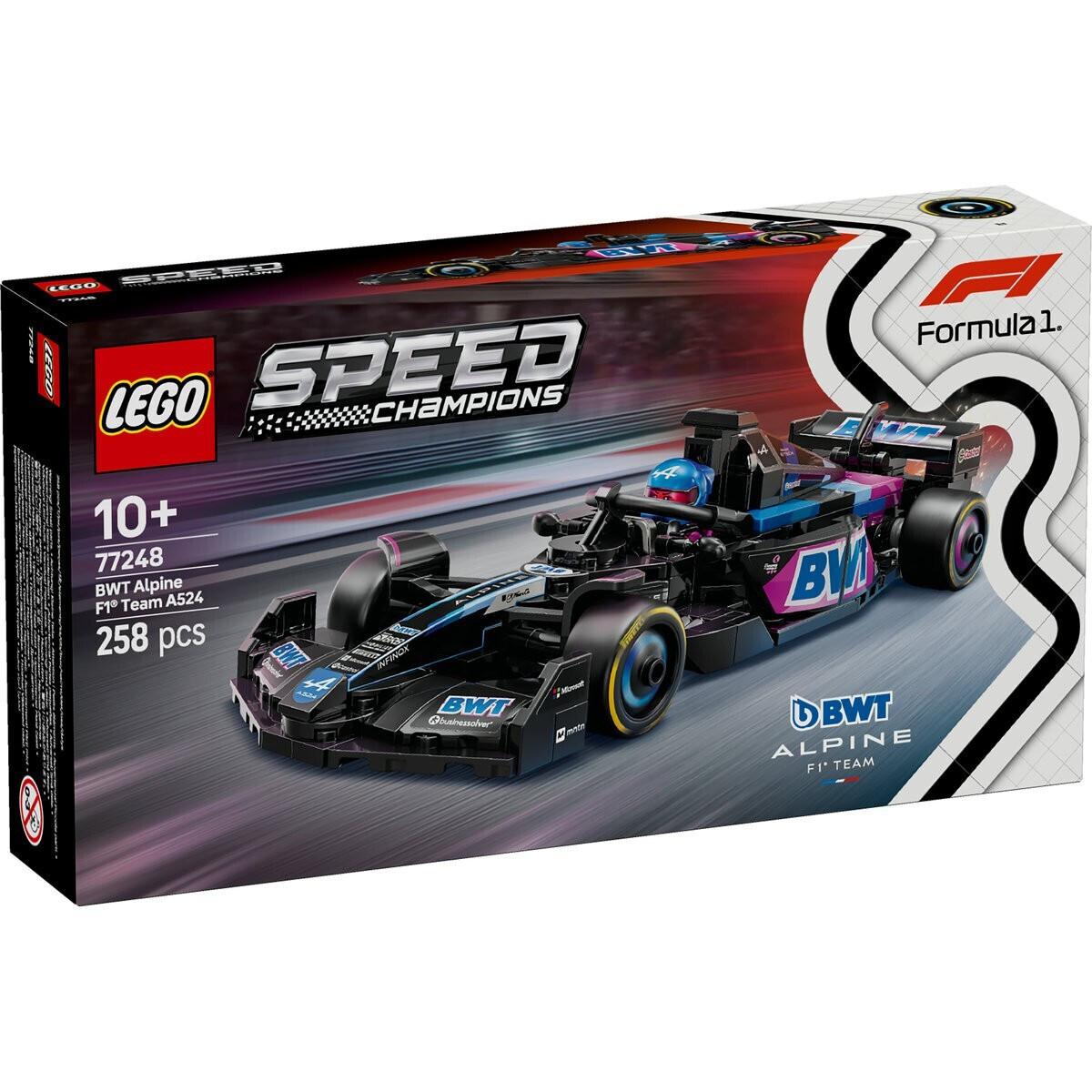 LEGO®  Speed Champions BWT Alpine F1 Team A524 Race Car (77248)