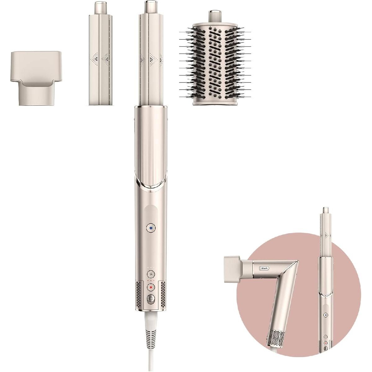 Shark HD424SLEU FlexStyle 3-in-1 Air Styler & Hair Dryer 1400 watt Stone