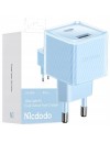 Mcdodo CH-4152 33 watt USB-A +USB-C GAN PD Fast Charger (EU) blue