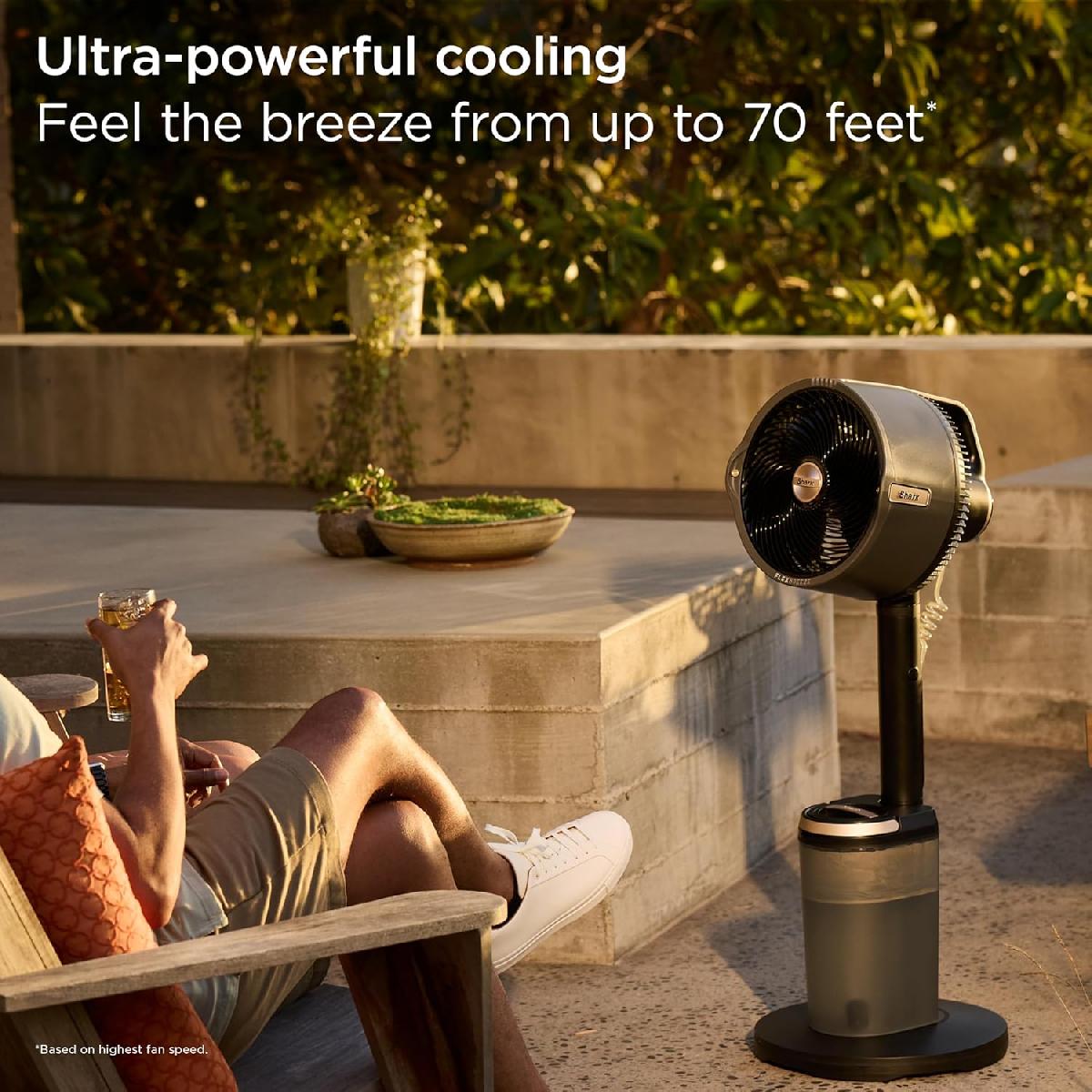 Shark FA300EU FlexBreeze Promist Υβρυδικός Ανεμιστήρας Υδρονέφωσης Anthracite