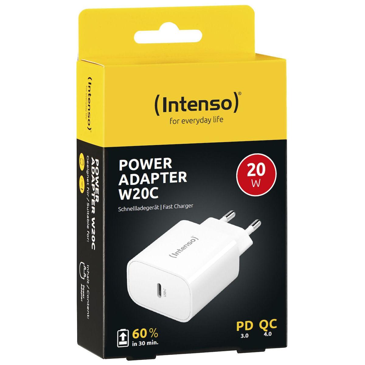 Intenso W20C fast charger 20 watt 1x USB-C white