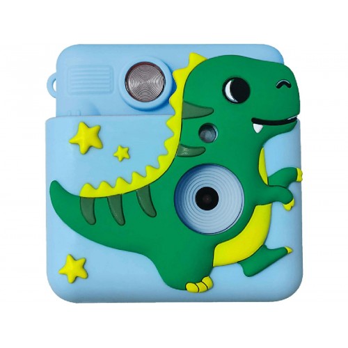 Denver KPC-1363BU kids print camera with funny silicone cover and thermal print function blue