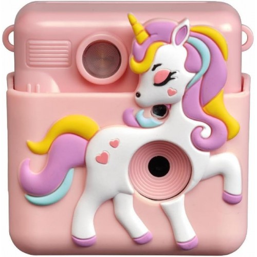 Denver KPC-1363RO kids print camera with funny silicone cover and thermal print function rose