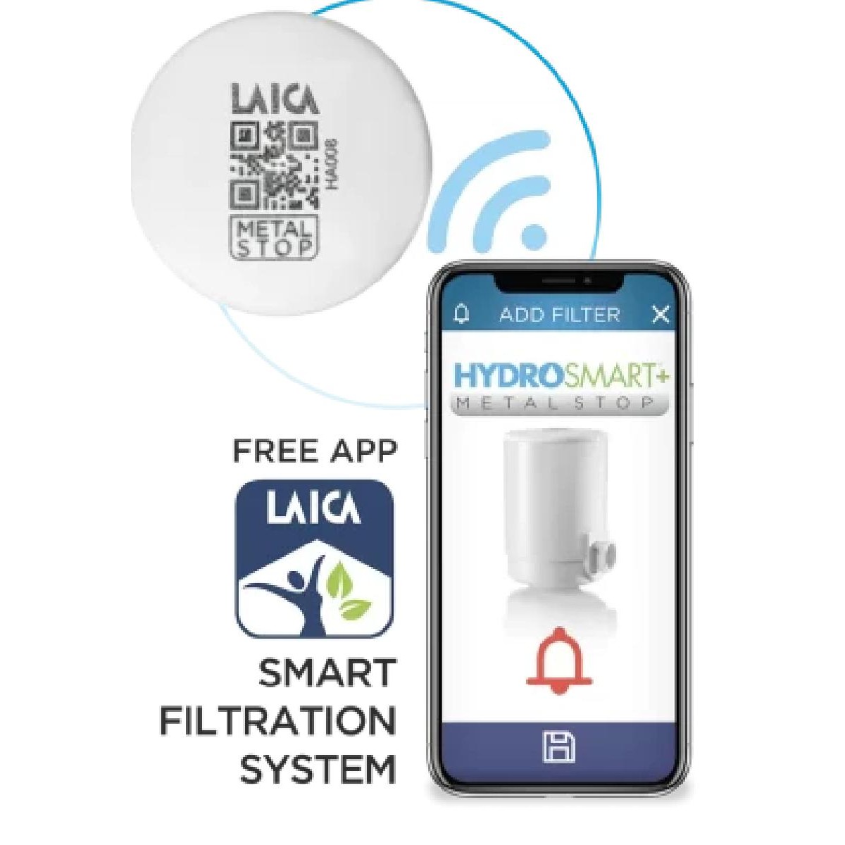 Laica GENOVA R20A Σύστημα Φίλτρου Νερού ON TAP GENOVA-HYDROSMART+ METAL STOP